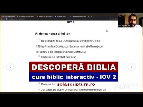 Descopera Biblia - curs biblic interactiv - IOV 2