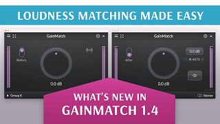 Video thumbnail for What's new in GainMatch 1.4 by LetiMix