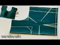 Simple Blouse Cutting Tutorial Sada Blouse Cutting