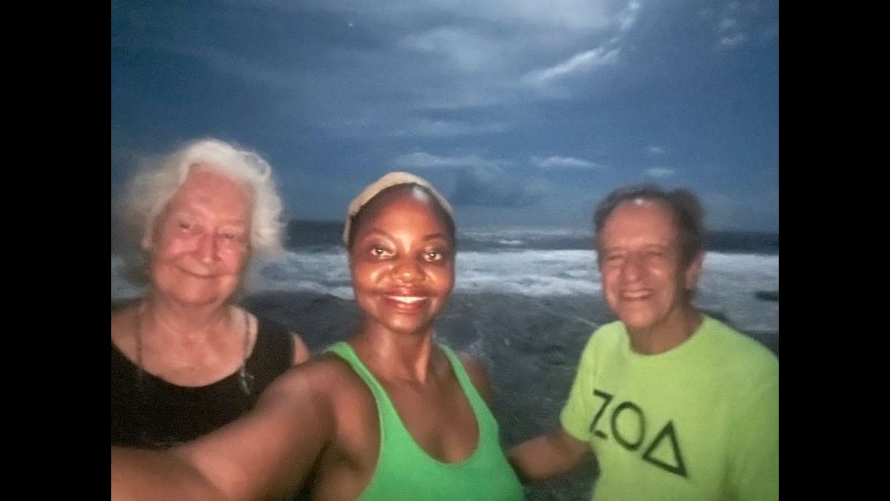 A moonlit walk on the reef at low tide -- April 1, 2026, Kosrae, Micronesia