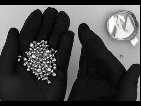 What does ruthenium metal look like?