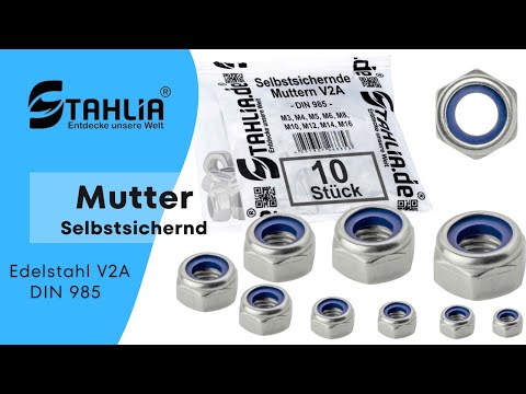Ihre Konstruktionen mit selbstsichernden Muttern aus Edelstahl V2A sichern | STAHLIA