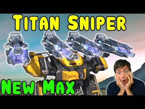 New GAUSS BEHEMOTH Titan Sniper 5M Damage Overdrive War Robots Gameplay WR