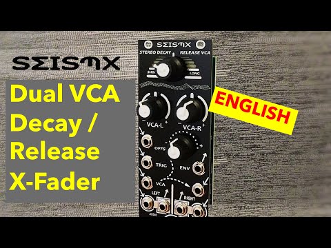 Seismx Stereo VCA / Panner with Decay/Release and VC-Crossfader for Eurorack image 7