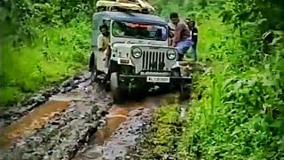 Mahindra jeep offroad drive in forest  kerala  wha