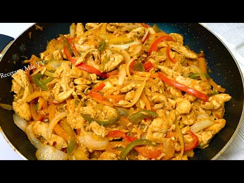 Después de hacer estas fajitas de pollo no dejarás de comerlas