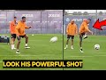 POWERFUL SHOT of Mason Greenwood at Getafe training before vs Real Betis | Manchester United News