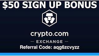 Crypto.com Exchange $50 Sign Up Bonus Referral Code
