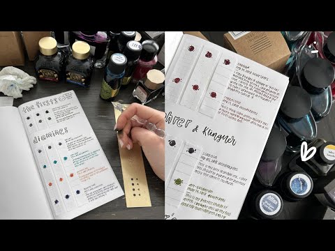 Swatching My Fountain Pen Ink Collection & Telling Their Stories :)