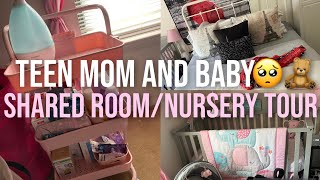 teen mom and baby shared room/ nursery tour | pregnant at 17