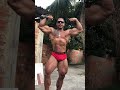 Muscle worship red underwear