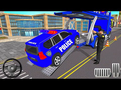 US Police Cargo Plane Transporter 2021 Police bike truck car ship transport- Best Android  Gameplay