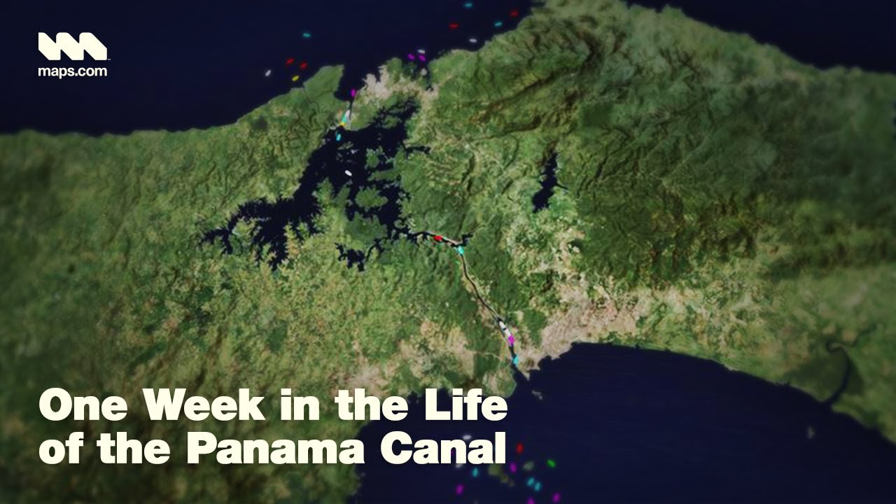 One Week in the Life of the Panama Canal | Animated Maps