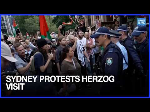 Sydney Protesters Clash With Police Over Israeli President Herzog’s Visit | Dawn News English