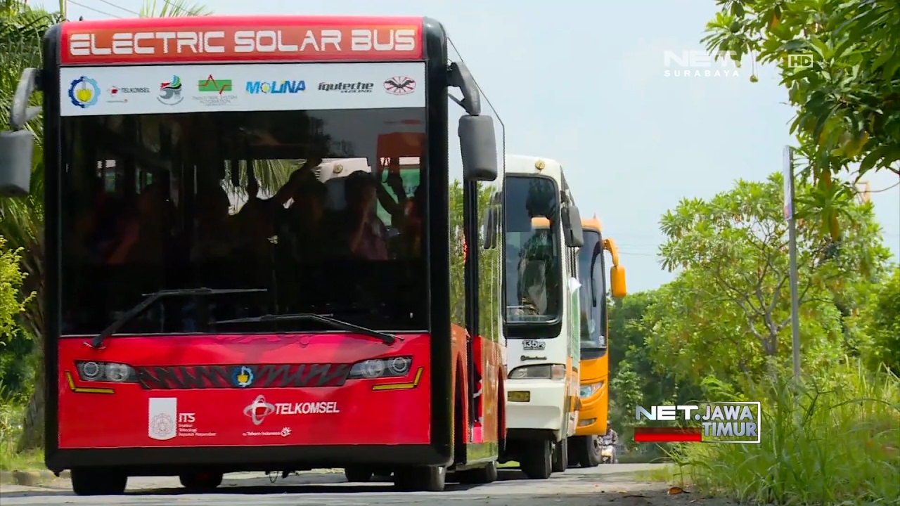 NET. JATIM - BUS LISTRIK KAMPUS ITS