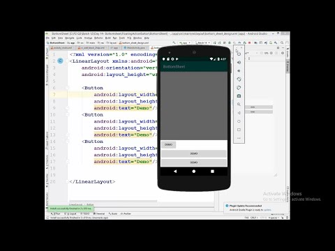 23. Android Tutorial: BottomSheet and Floating Action Button