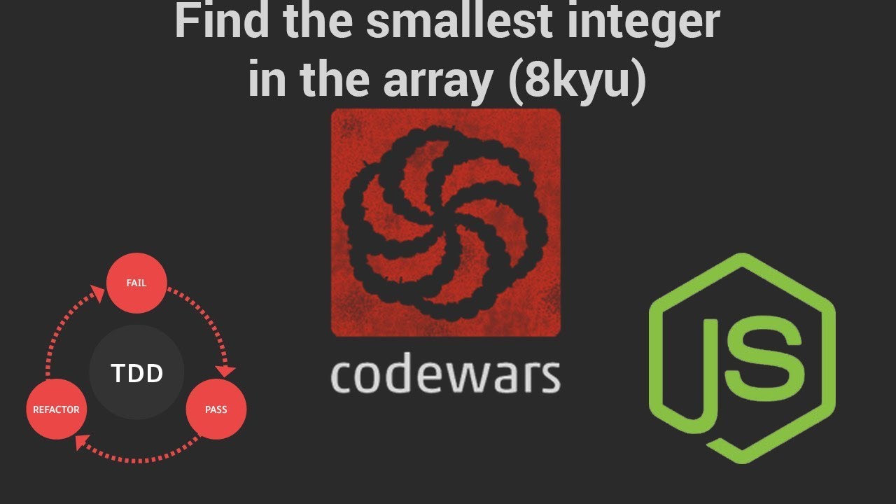 Codewars: Find the smallest integer in the array (8 kyu) TDD in JavaScript