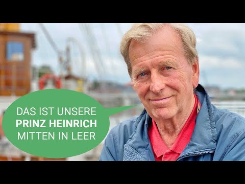 Das letzte seiner Art! Wolfgang ist ganz schön stolz auf sein Dampfschiff „Prinz Heinrich“ in Leer