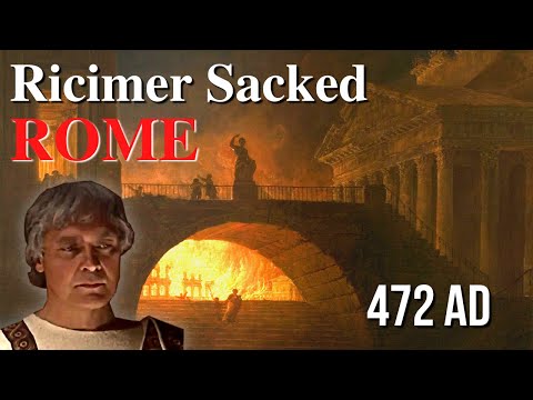 This unknown sack of Rome was devastating to its inhabitants (472 AD).
