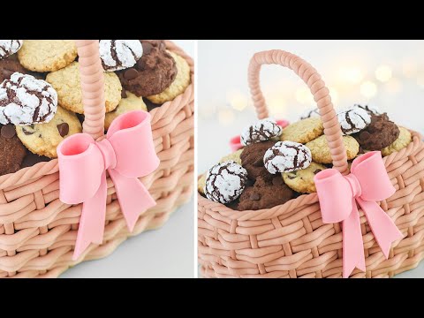 Basket Cake Tutorial + 4 Easy Cookies Recipes - Tan Dulce