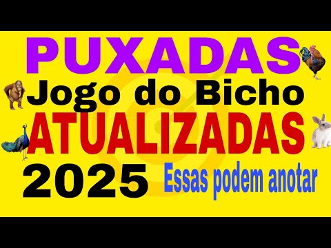 PUXADA DO JOGO DO BICHO ! PUXADAS ATUALIZADAS JOGO DO BICHO.