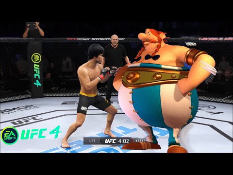UFC4 Bruce Lee vs Obelix  EA Sports UFC 4