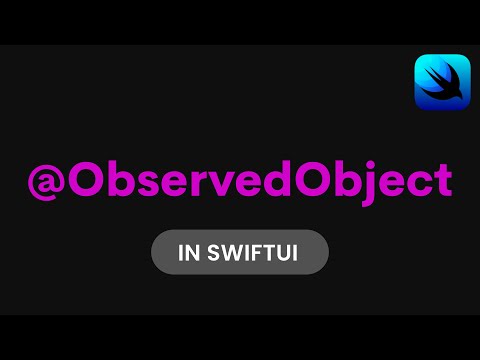 How to use ObservedObject in SwiftUI (SwiftUI Tutorial, SwiftUI Data Flow, @ObservedObject SwiftUI)