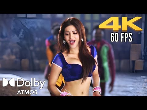 Pimple Dimple 4k 60 fps Video Song | Yevadu Telugu Movie | Ram Charan, Shruthi Haasan | Dsp