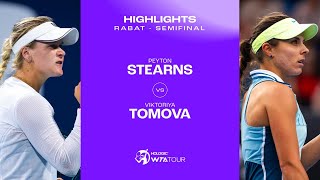 Теннис Peyton Stearns vs. Viktoriya Tomova | 2024 Rabat Semifinal | WTA Match Highlights