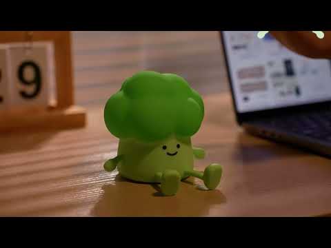 Gambar Eglare Lampu Tidur LED Rechargeable 2.5 Watt 6500K Broccoli - Hijau