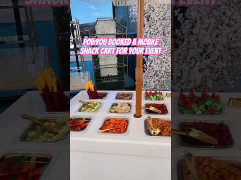 Mobile Snack Cart #mobilebar #snackbar