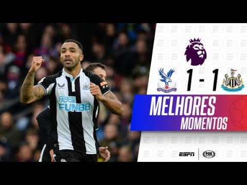 COM GOLAAAAÇO DE BICICLETA |  Crystal Palace 1 x 1 Newcastle | Premier League |  Melhores Momentos