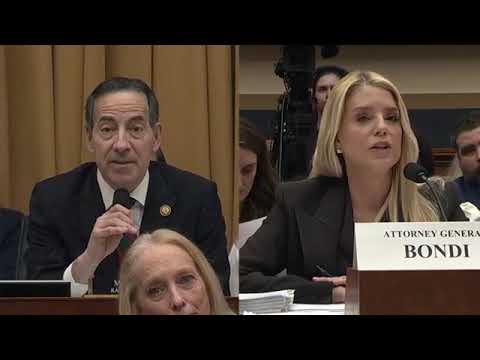 Rep. Raskin to AG Bondi: "You're running a massive Epstein cover up"
