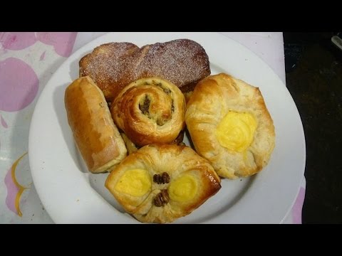 Panaderia, panes con masa danes, Receta #89 | Chef Roger Video