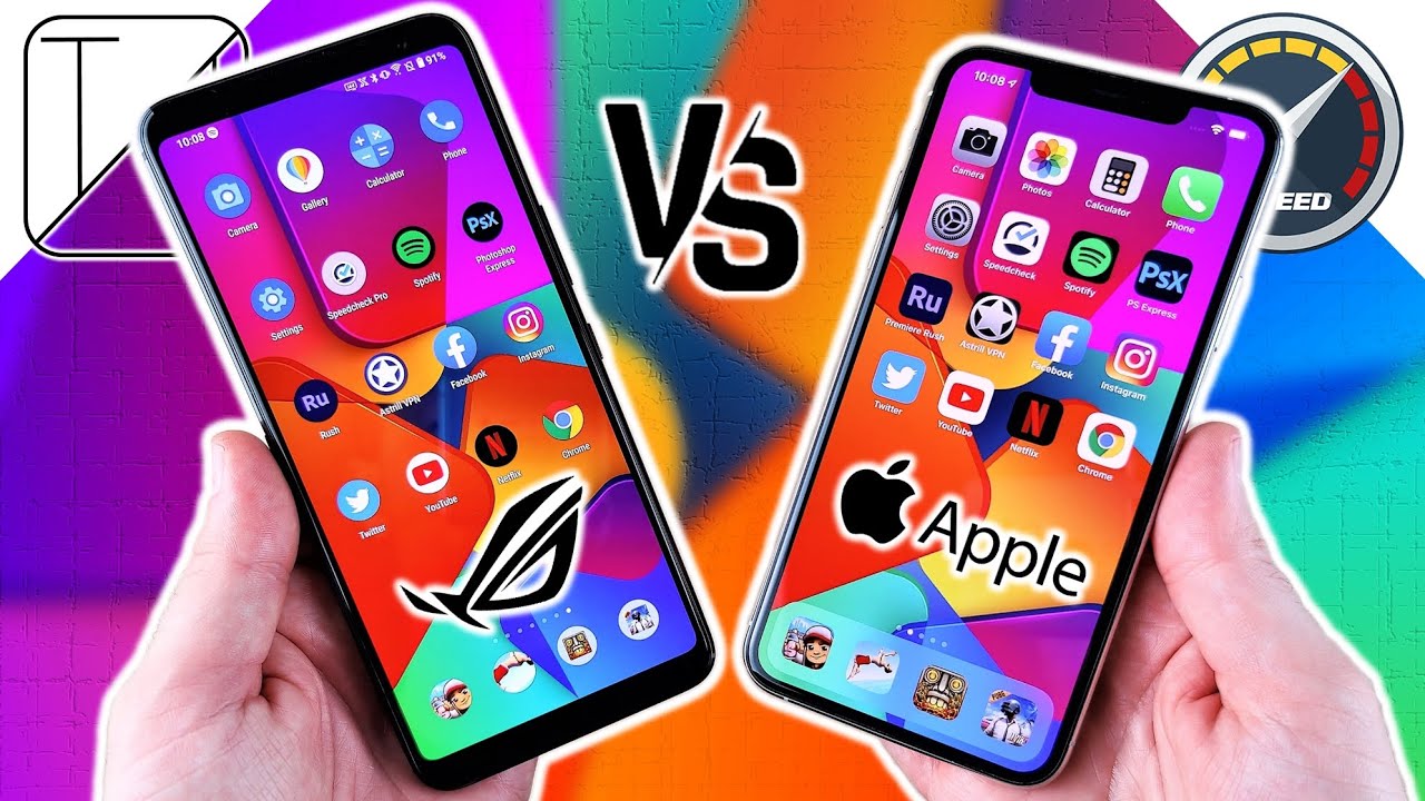 Asus ROG Phone 3 vs iPhone 11 Pro Max Speed Test