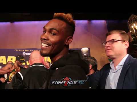 JERMELL CHARLO CRASHES LARA VS HURD WEIGH INS, CALLS THEM "P****"