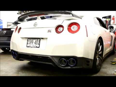 2014 Nissan GTR First Start with HKS Legamax Catback, Y-Pipe and AMS Catless Downpipes