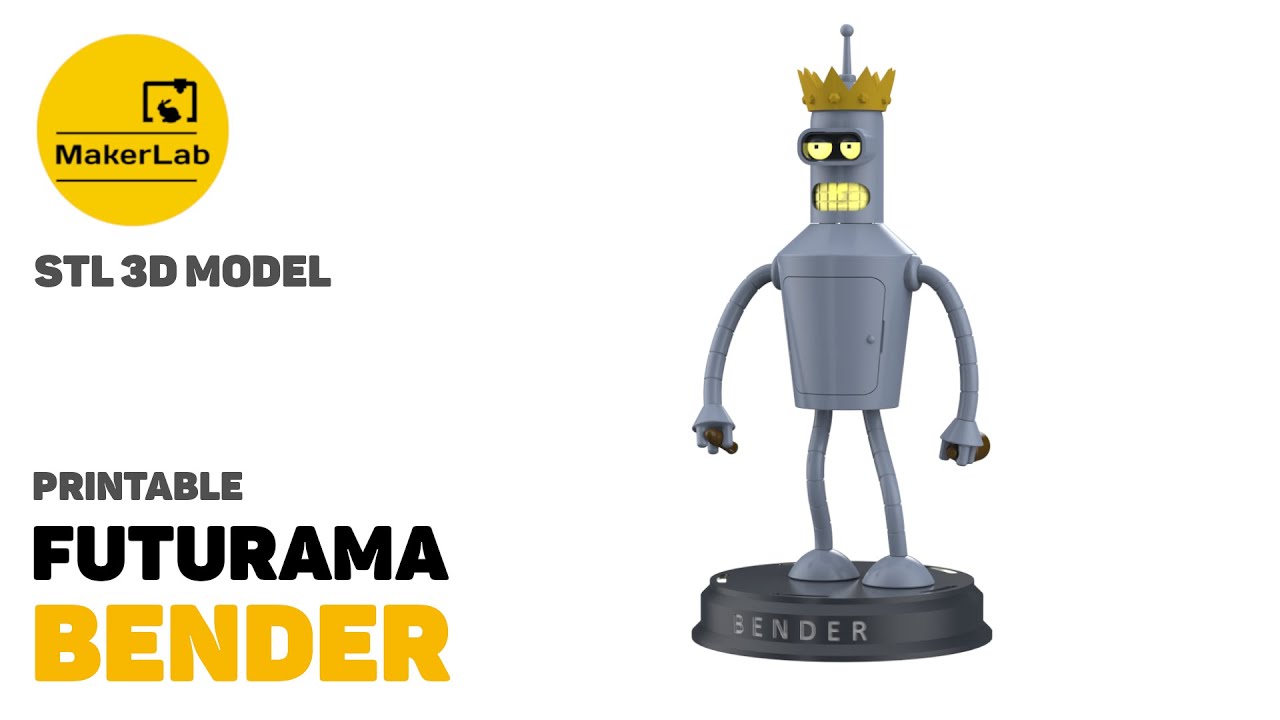 Bender - Printable - STL files - Personal Use 3D Print Model