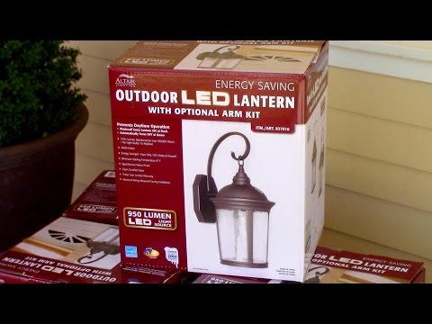 How to install outdoor light fixture