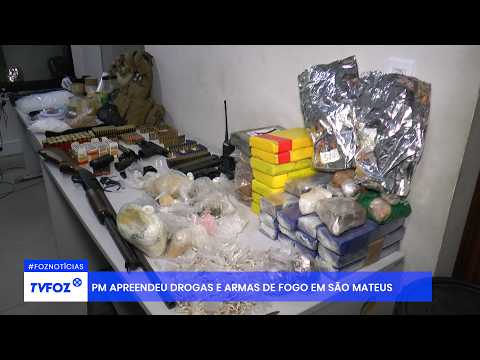 PM apreendeu drogas e armas de fogo em São Mateus