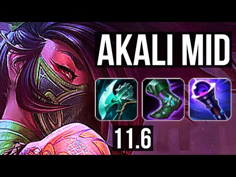 AKALI vs LULU (MID) | 13/2/5, 500+ games, 1.0M mastery, Godlike | EUW Diamond | v11.6