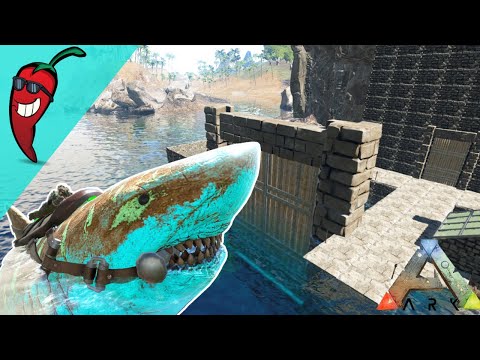 Simple Aquatic Creature Pen  -  Ark: The Island Gameplay Ep32