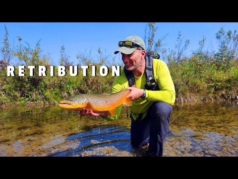 Breaking Down a TINY Brown Trout Spring Creek - PART 2 - Dave EXACTS REVENGE!