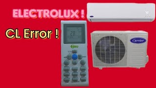 Electrolux AC - CL Error how to remove .