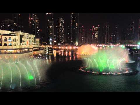 Dubai Fountain - Mon Amour - Fairouz li beirut