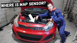 KIA RIO MAP SENSOR LOCATION | WHERE IS THE MAP SENSOR KIA RIO K2