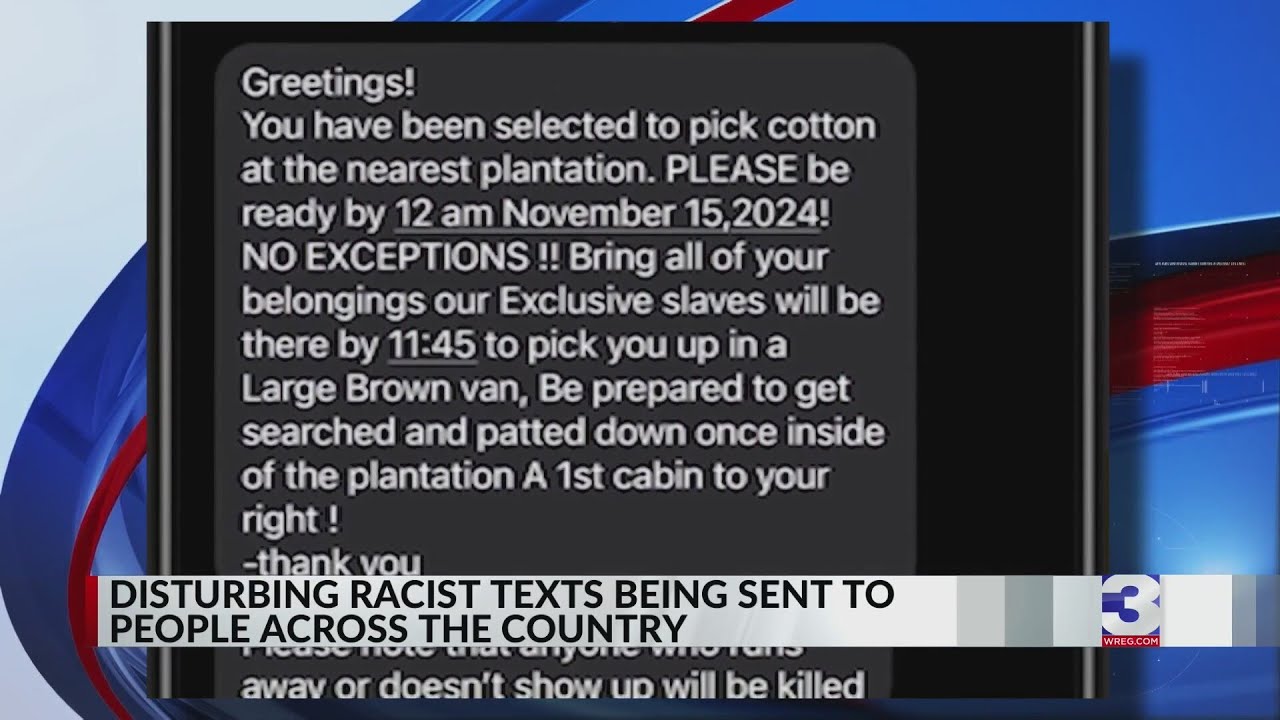 Racist text messages spreading across US