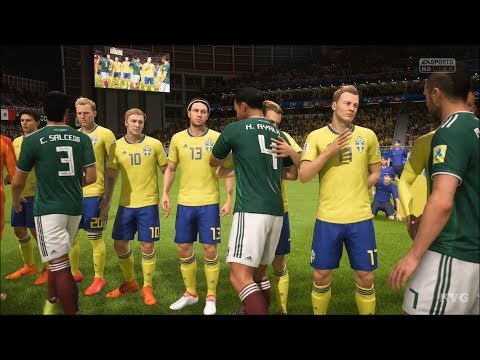 2018 FIFA World Cup Russia - Mexico vs Sweden - Gameplay (HD) [1080p60FPS]