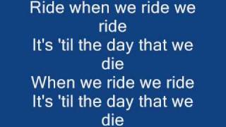 we ride w/ lyrics
