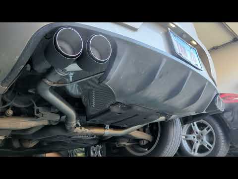 Macan Turbo MBRP muffler delete startup and rev